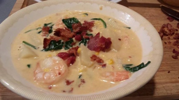 Shrimp corn chowder