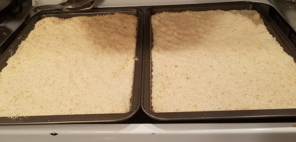 bread crumbs before baking out of ninja