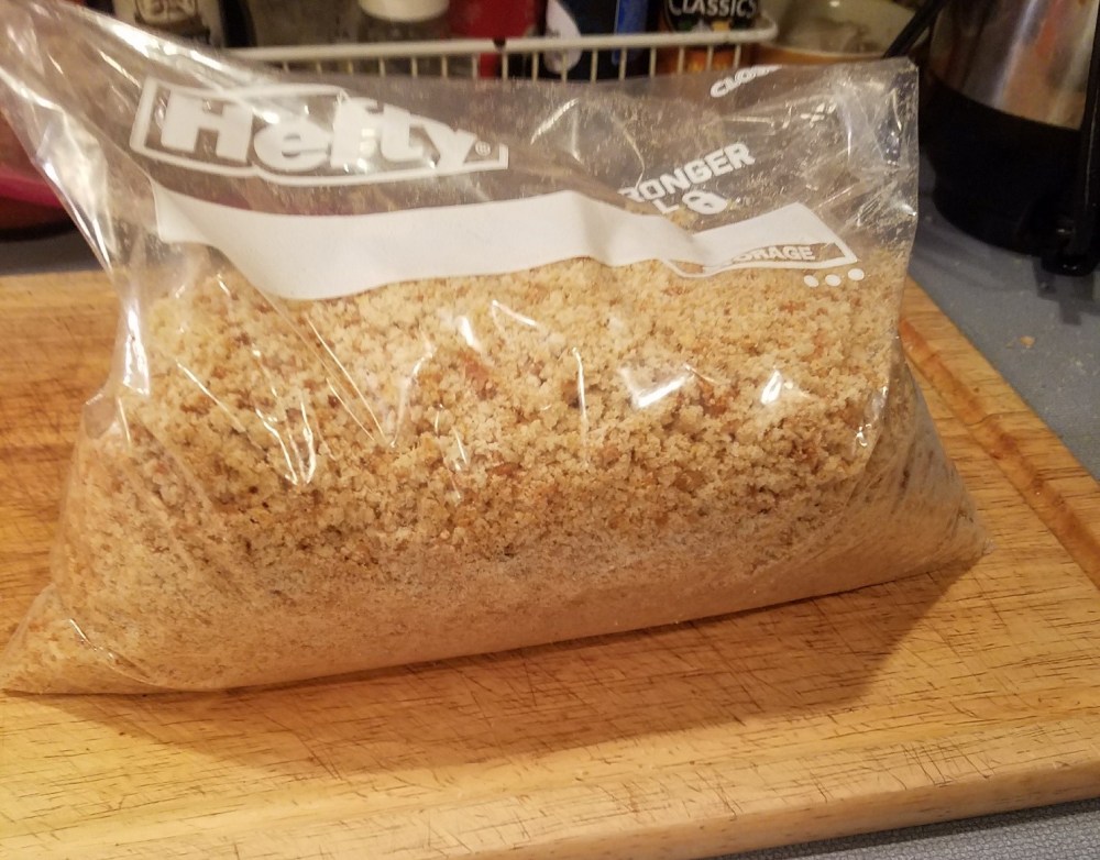 bread crumbs done in bag