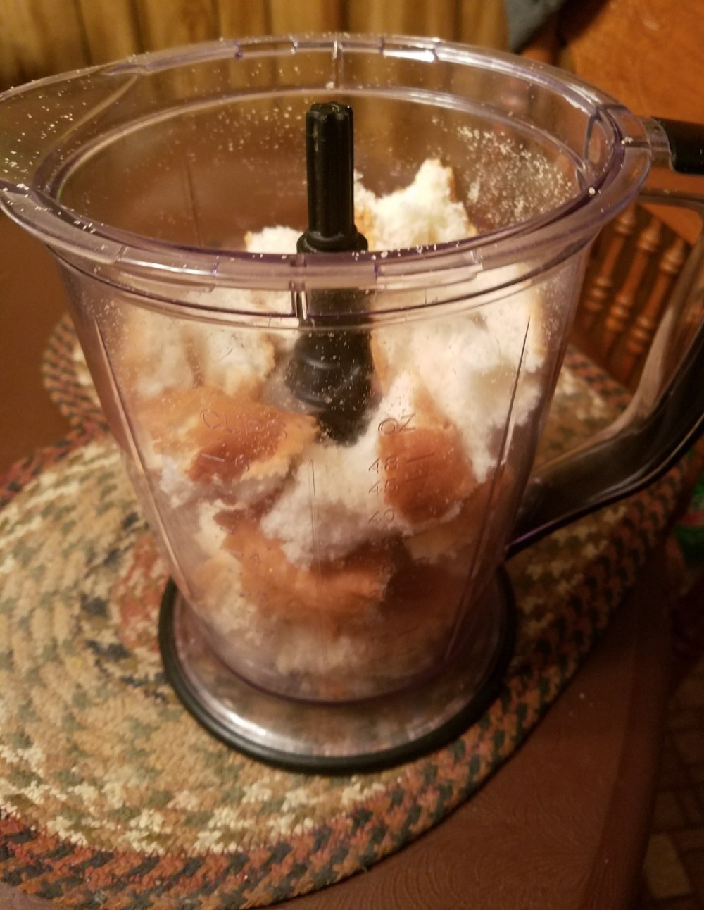 bread crumbs in ninja before crushed