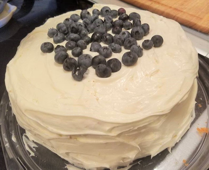 lemon blueberry frosted