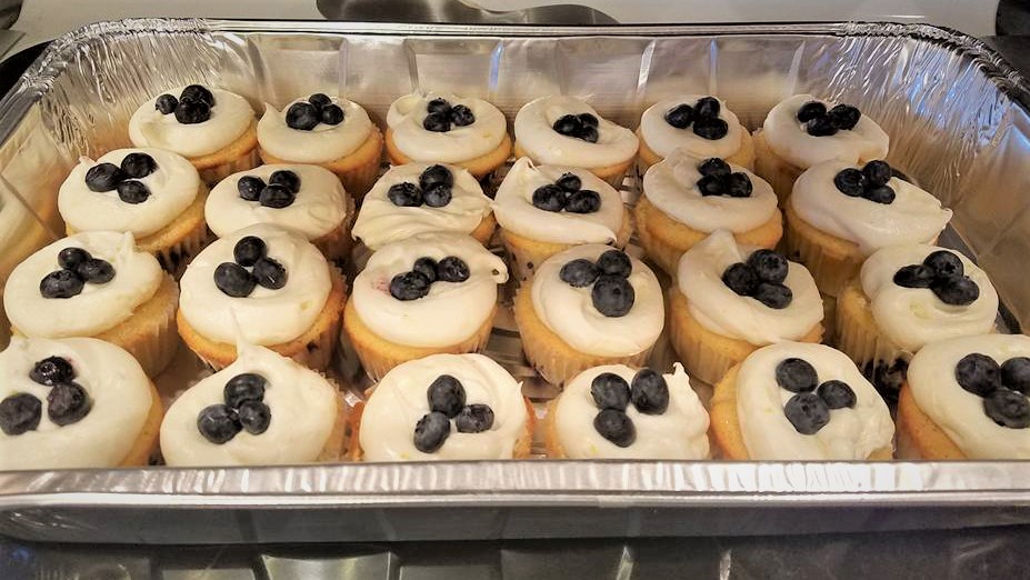 lemon bluebery cupcakes